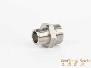 Stainless Steel Straight Double Outer  Threads Connector