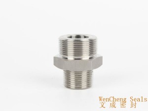 Stainless Steel Straight Double Outer  Threads Connector